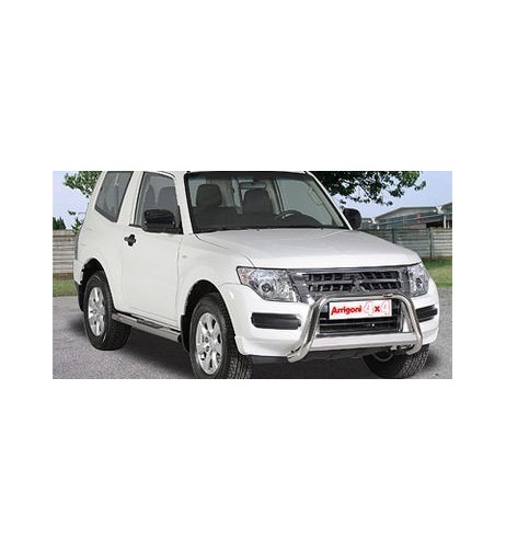 Bull Bar protezione anteriore inox lucido 70mm Mitsubishi Pajero dal 2015