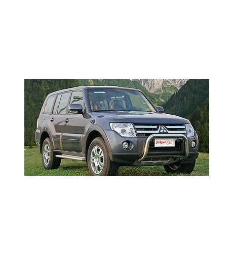 Bull Bar protezione anteriore inox lucido 70mm Mitsubishi Pajero V80 2007-2014