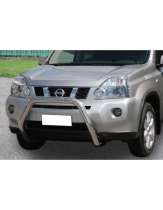 Bull Bar protezione anteriore inox lucido 70mm Nissan X Trail 2007 2010