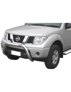 Bull Bar protezione anteriore inox lucido 70mm per Nissan Navara D40 05-09