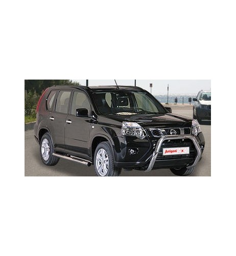 Bull Bar protezione anteriore inox lucido 70mm per Nissan X-Trail 2011-2014