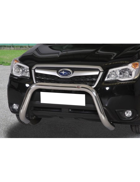 Bull Bar protezione anteriore inox lucido 70mm per Subaru Forester dal 2013