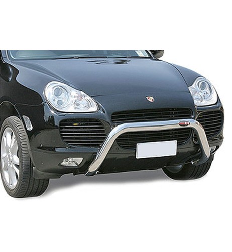 Bull Bar protezione anteriore inox lucido 70mm Porsche Cayenne 2003-2009
