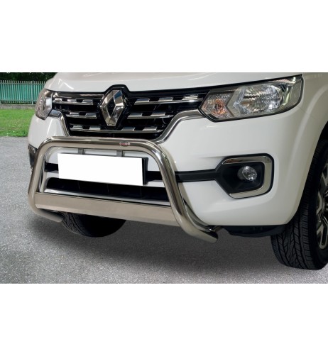 Bull Bar protezione anteriore inox lucido 70mm Renault Alaskan dal 2018