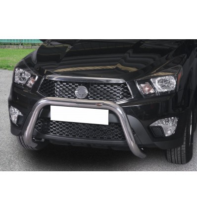 Bull Bar protezione anteriore inox lucido 70mm SsangYong Actyon Sport dal 2012