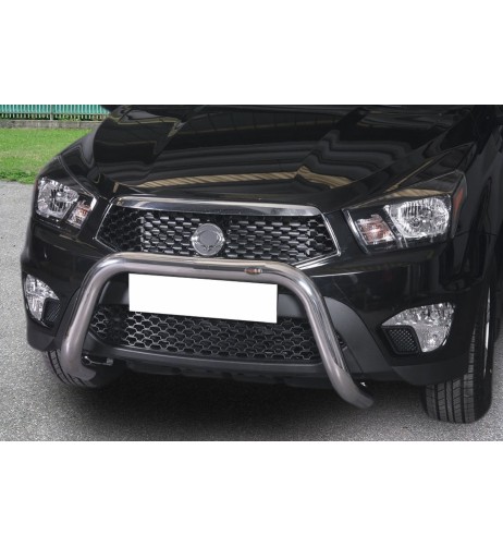 Bull Bar protezione anteriore inox lucido 70mm SsangYong Actyon Sport dal 2012