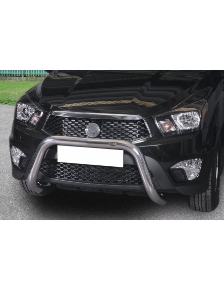Bull Bar protezione anteriore inox lucido 70mm SsangYong Actyon Sport dal 2012