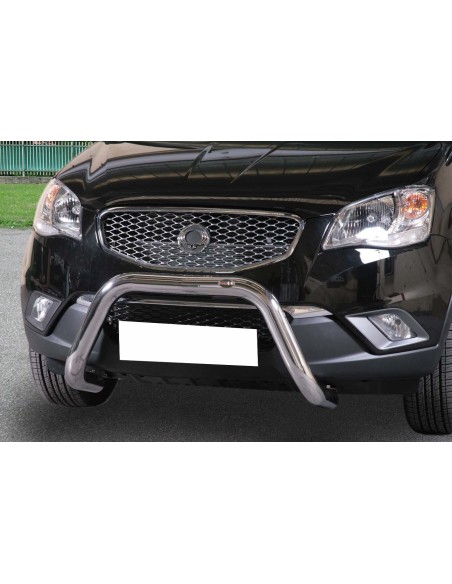 Bull Bar protezione anteriore inox lucido 70mm SsangYong Korando dal 2010