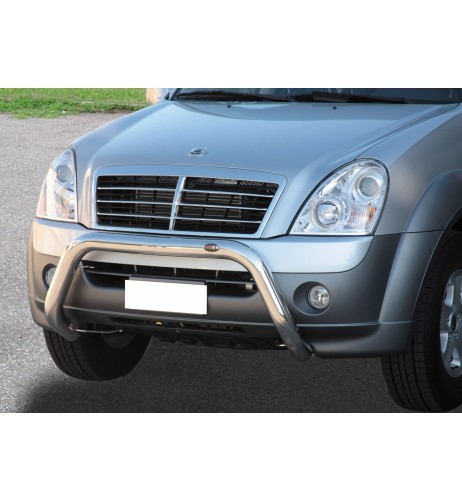Bull Bar protezione anteriore inox lucido 70mm SsangYong Rexton II 2005 201