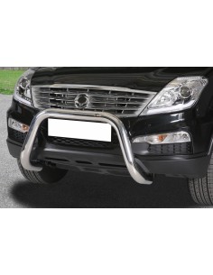 Bull Bar protezione anteriore inox lucido 70mm SsangYong Rexton W 2013 2017