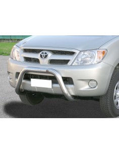 Bull Bar protezione anteriore inox lucido 70mm Toyota Hilux 2005 2015