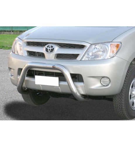 Bull Bar protezione anteriore inox lucido 70mm Toyota Hilux 2005 2015