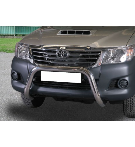 Bull Bar protezione anteriore inox lucido 70mm Toyota Hilux 2011 2015
