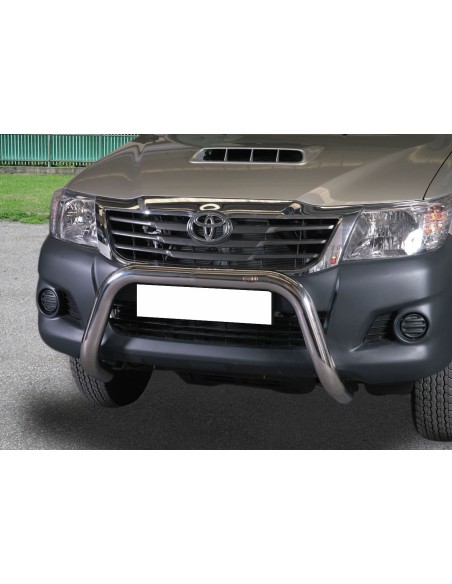 Bull Bar protezione anteriore inox lucido 70mm Toyota Hilux 2011 2015