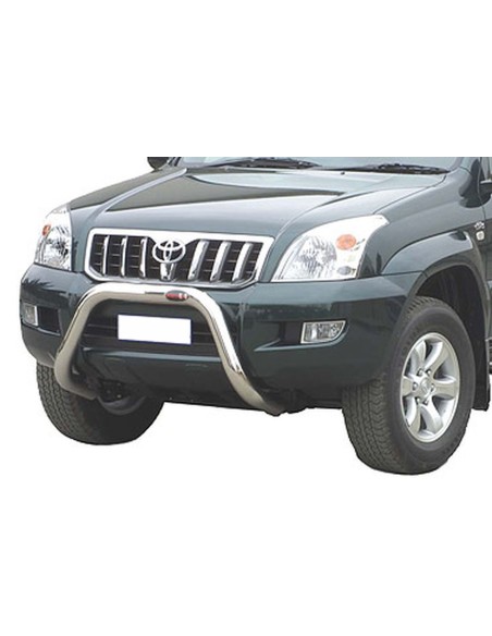 Bull Bar protezione anteriore inox lucido 70mm Toyota Land Cruiser 120 125
