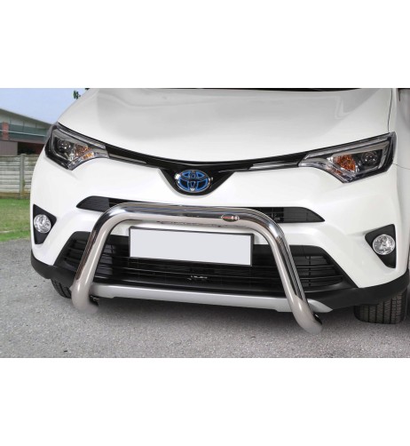 Bull Bar protezione anteriore inox lucido 70mm Toyota Rav4 Hybrid dal 2016