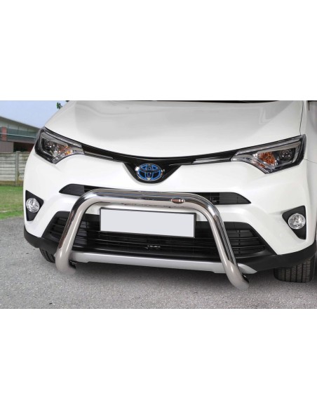Bull Bar protezione anteriore inox lucido 70mm Toyota Rav4 Hybrid dal 2016