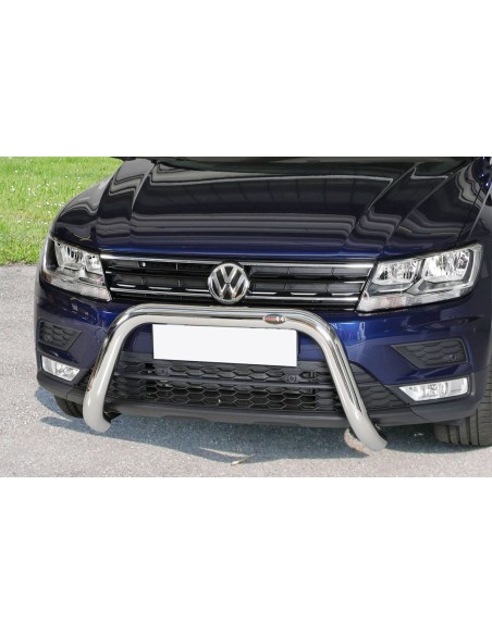 Bull Bar protezione anteriore inox lucido 70mm VW Tiguan dal 2016