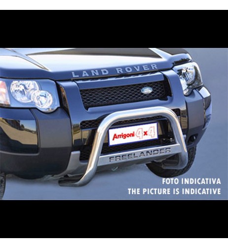 Bull Bar protezione anteriore inox lucido Land Rover Freelander 1997-2003