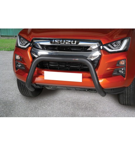 Bull Bar protezione anteriore inox lucido NERO 70mm Isuzu D Max 2020 2024