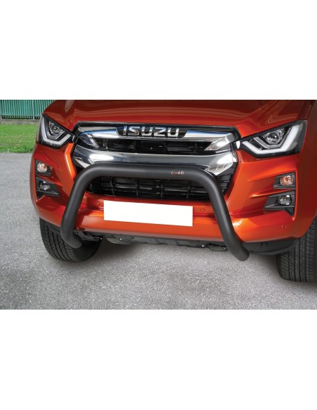 Bull Bar protezione anteriore inox lucido NERO 70mm Isuzu D Max dal 2020