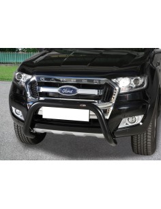 Bull Bar protezione anteriore inox NERO 70mm Ford Ranger 2012 2022