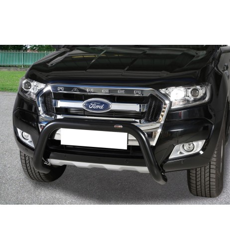 Bull Bar protezione anteriore inox NERO 70mm Ford Ranger 2012 2022