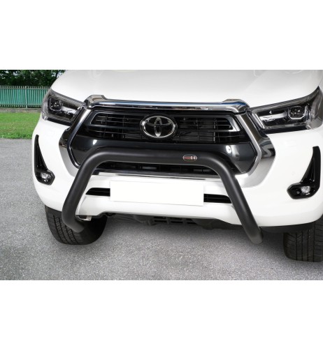 Bull Bar protezione anteriore inox NERO 70mm Toyota Hilux Revo dal 2021