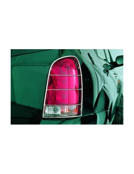 Coppia protezioni fari posteriori acciaio inox SsangYong Rexton fino al 200