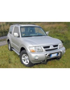 Coppia protezioni fari posteriori inox lucido Mitsubishi Pajero dal 2003 al 2