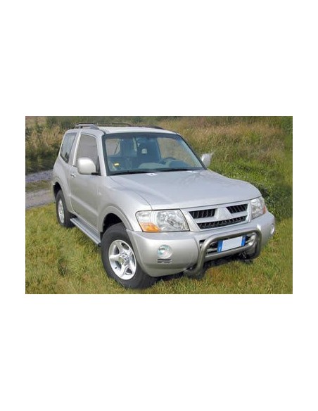 Coppia protezioni fari posteriori inox lucido Mitsubishi Pajero dal 2003 al