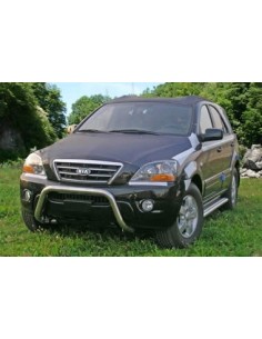 Coppia protezioni posteriori acciaio inox 42mm Kia Sorento dal 2006 al 2008 2