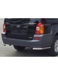Coppia protezioni posteriori acciaio inox 50mm Hyundai Terracan dal 2005