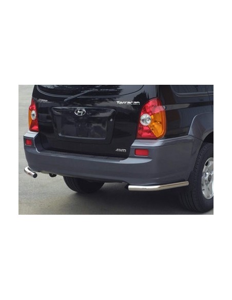 Coppia protezioni posteriori acciaio inox 50mm Hyundai Terracan dal 2005