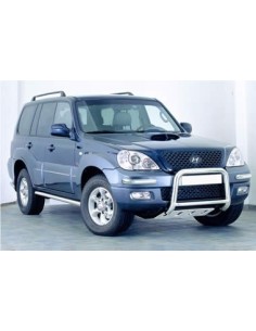 Coppia protezioni posteriori acciaio inox 50mm Hyundai Terracan dal 2005 2