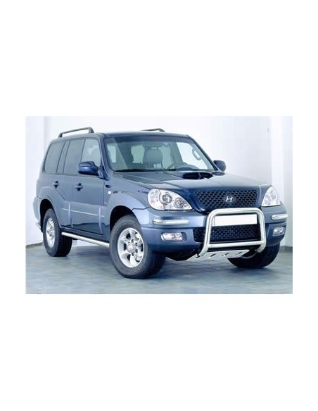 Coppia protezioni posteriori acciaio inox 50mm Hyundai Terracan dal 2005