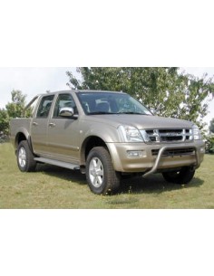 Coppia protezioni posteriori acciaio inox 60mm Isuzu D Max dal 2003 al 2007 2