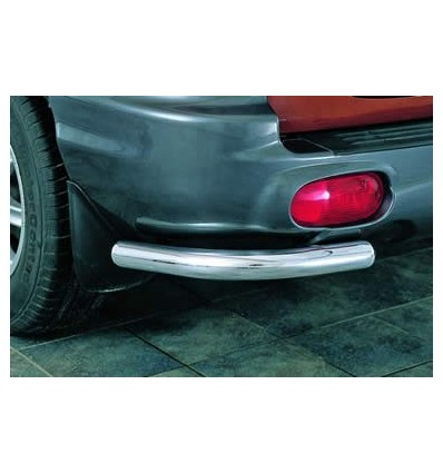 Coppia protezioni posteriori acciaio inox Hyundai Santa Fe' dal 2002 al 2004