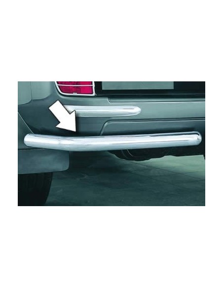 Coppia protezioni posteriori acciaio inox lucido Toyota Land Cruiser 120 12