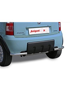 Coppia protezioni posteriori inox lucido Fiat Panda 4x4 2005 2012