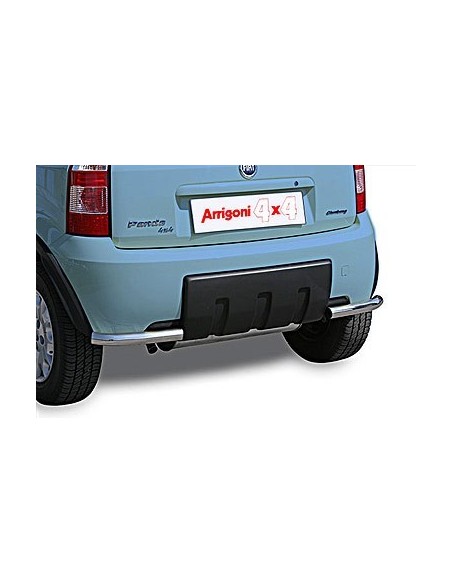 Coppia protezioni posteriori inox lucido Fiat Panda 4x4 2005 2012