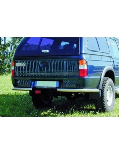 Coppia tubi di protezione posteriore acciaio inox 60mm Mazda B2500 1999 200