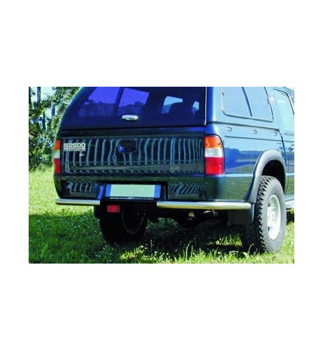 Coppia tubi di protezione posteriore acciaio inox 60mm Mazda B2500 1999 200