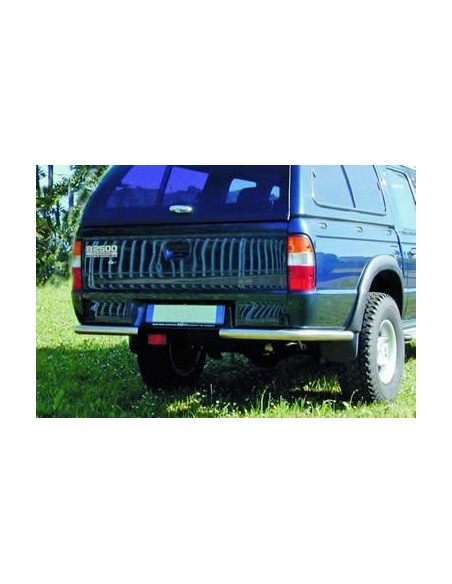 Coppia tubi di protezione posteriore acciaio inox 60mm Mazda B2500 1999 200