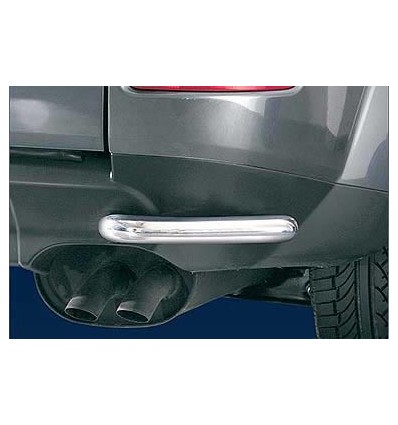 Coppia tubi di protezione posteriore acciaio inox lucido Peugeot 4007 dal 2007