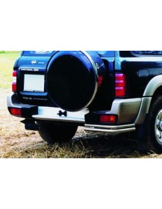 Coppia tubi di protezione posteriore inox 42mm Nissan Patrol GR dal 1998 al