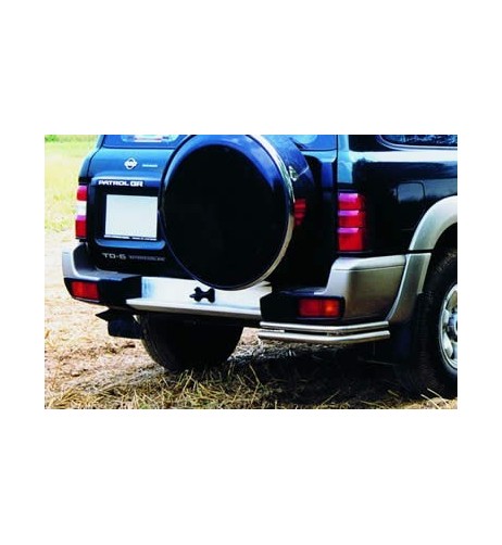 Coppia tubi di protezione posteriore inox 42mm Nissan Patrol GR dal 1998 al