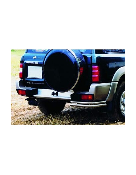 Coppia tubi di protezione posteriore inox 42mm Nissan Patrol GR dal 1998 al