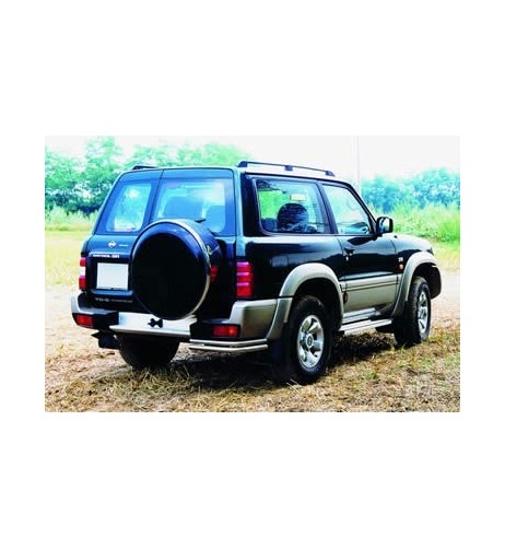 Coppia tubi di protezione posteriore inox 42mm Nissan Patrol GR dal 1998 al