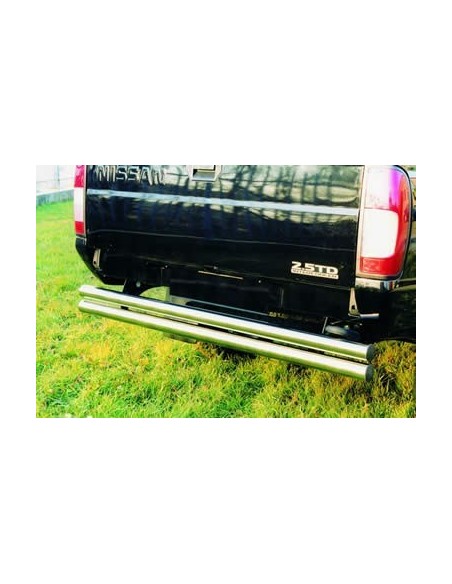Coppia tubi di protezione posteriore inox 60mm Nissan Pick Up dal 1998 al 2